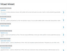 Tablet Screenshot of hitaatkiireet.blogspot.com