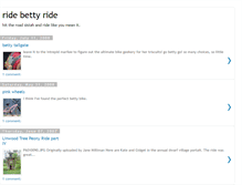 Tablet Screenshot of bettyride.blogspot.com