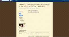 Desktop Screenshot of carmelaypaulino.blogspot.com
