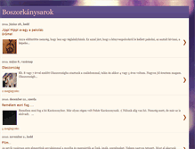 Tablet Screenshot of boszisarok.blogspot.com