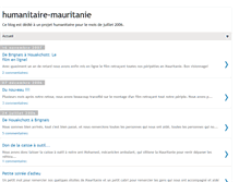 Tablet Screenshot of humanitaire-mauritanie.blogspot.com