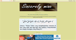 Desktop Screenshot of minesincerely.blogspot.com