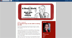 Desktop Screenshot of benjis-world.blogspot.com