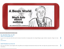 Tablet Screenshot of benjis-world.blogspot.com