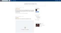 Desktop Screenshot of akrookedblog.blogspot.com
