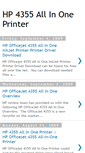Mobile Screenshot of hp4355allinoneprinter.blogspot.com