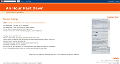 Desktop Screenshot of anhourpastdawn.blogspot.com