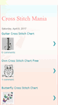 Mobile Screenshot of crossstitchingmania.blogspot.com