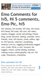 Mobile Screenshot of emo-comments-hi5.blogspot.com