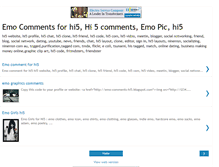 Tablet Screenshot of emo-comments-hi5.blogspot.com