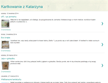 Tablet Screenshot of kartkowaniezkatarzyna.blogspot.com