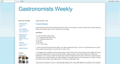 Desktop Screenshot of gastronomistweekly.blogspot.com