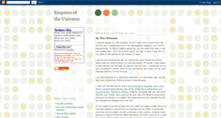 Desktop Screenshot of empressoftheuniverse.blogspot.com