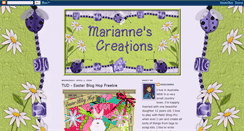 Desktop Screenshot of mariannescreations.blogspot.com