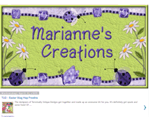 Tablet Screenshot of mariannescreations.blogspot.com