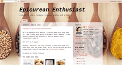 Desktop Screenshot of epicureanenthusiast.blogspot.com