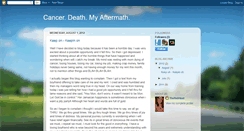 Desktop Screenshot of cancerdeathmyaftermath.blogspot.com