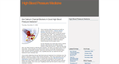 Desktop Screenshot of high-blood-pressure-medicine.blogspot.com