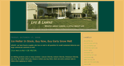 Desktop Screenshot of lifeandlawns.blogspot.com