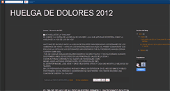 Desktop Screenshot of huelgadedolores2012.blogspot.com