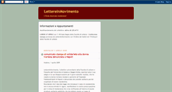 Desktop Screenshot of lettereinmovimento.blogspot.com