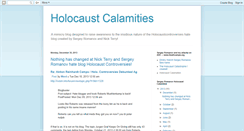 Desktop Screenshot of holocaustcalamities.blogspot.com