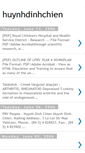 Mobile Screenshot of huynhdinhchien.blogspot.com
