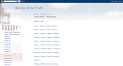Desktop Screenshot of genesisbiblestudy.blogspot.com