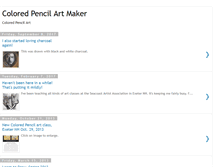 Tablet Screenshot of coloredpencilartmaker.blogspot.com