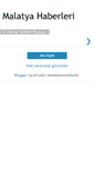 Mobile Screenshot of malatya-haberleri.blogspot.com