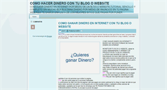 Desktop Screenshot of comoganrdineroeninternet.blogspot.com