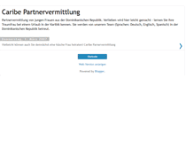 Tablet Screenshot of karibik-partnervermittlung.blogspot.com