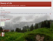 Tablet Screenshot of beautyoflife.blogspot.com