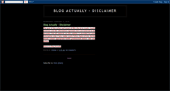 Desktop Screenshot of blogactually-disclaimer.blogspot.com