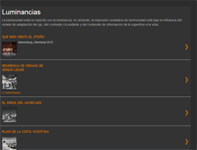 Tablet Screenshot of luminancias.blogspot.com