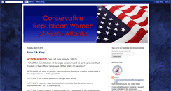 Desktop Screenshot of conservativerepublicanwomen.blogspot.com