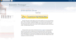 Desktop Screenshot of executiveteenager.blogspot.com