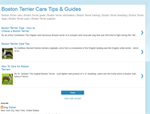 Tablet Screenshot of boston-terrier-care.blogspot.com