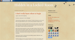 Desktop Screenshot of hiddeninalockedroom.blogspot.com