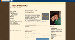 Desktop Screenshot of justalittlebatty.blogspot.com