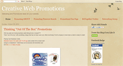 Desktop Screenshot of creativewebpromote.blogspot.com