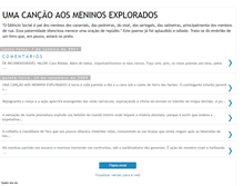 Tablet Screenshot of cancaodosmeninosdoscanaviais.blogspot.com