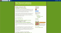 Desktop Screenshot of newfinancialinstitutions.blogspot.com