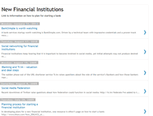 Tablet Screenshot of newfinancialinstitutions.blogspot.com