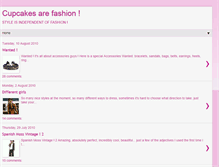 Tablet Screenshot of cupcakesarefashion.blogspot.com