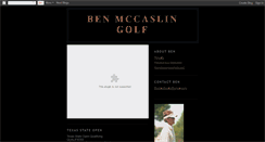 Desktop Screenshot of benmccaslingolf.blogspot.com