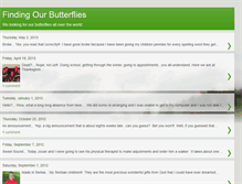 Tablet Screenshot of findingourbutterflies.blogspot.com