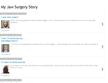 Tablet Screenshot of jawsurgerystory.blogspot.com