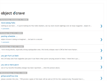 Tablet Screenshot of objectdcrave.blogspot.com