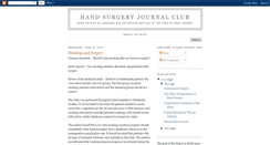 Desktop Screenshot of handsurgeryjournalclub.blogspot.com